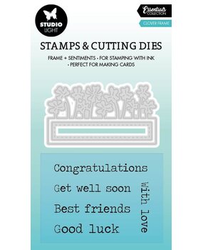 Studio Light Clover Frame Essentials Stamp & Cutting Dies (SL-ES-SCD64) (OUTLET)