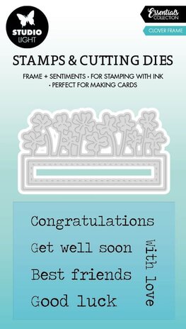 Studio Light Clover Frame Essentials Stamp & Cutting Dies (SL-ES-SCD64) (OUTLET)