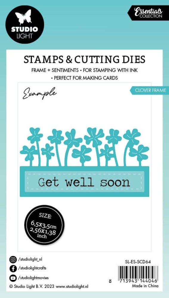 Studio Light Clover Frame Essentials Stamp & Cutting Dies (SL-ES-SCD64) (OUTLET)