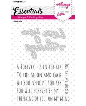 Studio Light Always Love Stamp & Die (SL-ES-SCD38) (OUTLET)