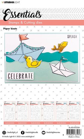 Studio Light Paper Boats Stamp & Die (SL-ES-SCD24) (OUTLET)