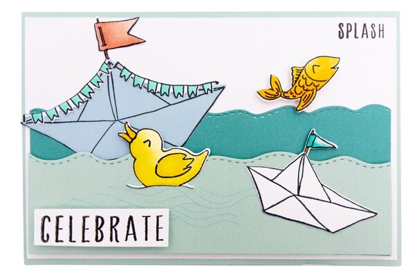 Studio Light Paper Boats Stamp & Die (SL-ES-SCD24) (OUTLET)
