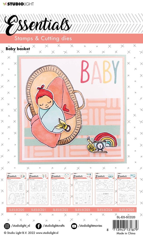 Studio Light Baby Basket Stamp & Die (SL-ES-SCD20) (OUTLET)