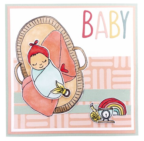 Studio Light Baby Basket Stamp & Die (SL-ES-SCD20) (OUTLET)