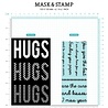 Studio Light Hugs Sentiments Essentials Mask & Stamp (SL-ES-MST04) (OUTLET)
