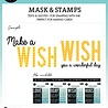 Studio Light Wish Sentiments Essentials Mask & Stamp (SL-ES-MST03) (OUTLET)