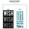 Studio Light Wish Sentiments Essentials Mask & Stamp (SL-ES-MST03) (OUTLET)