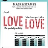 Studio Light Love Sentiments Essentials Mask & Stamp (SL-ES-MST01) (OUTLET)