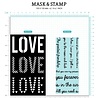 Studio Light Love Sentiments Essentials Mask & Stamp (SL-ES-MST01) (OUTLET)