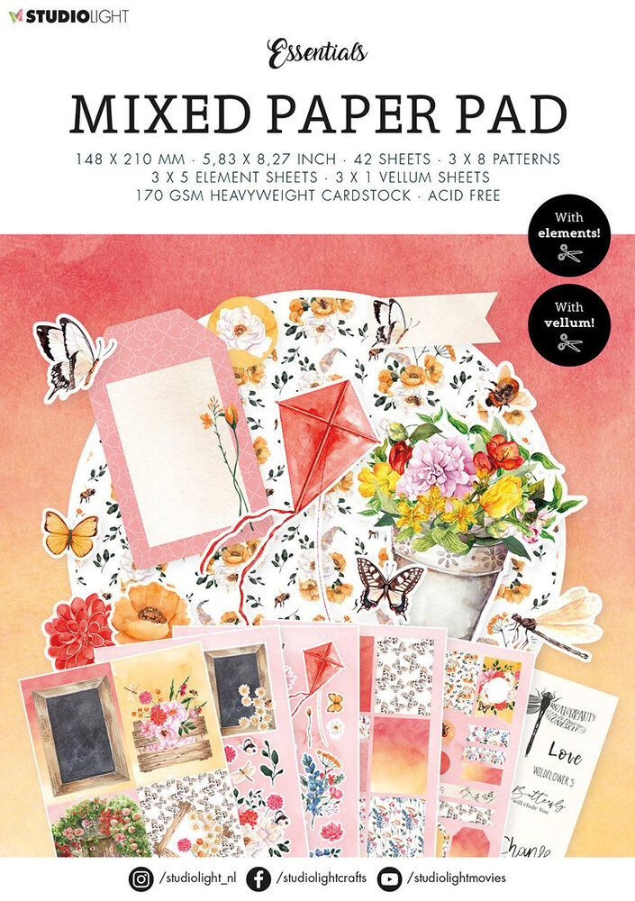 Studio Light Patterns Mixed Paper Pad (SL-ES-MPP16) (OUTLET)