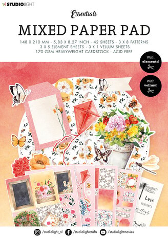 Studio Light Patterns Mixed Paper Pad (SL-ES-MPP16) (OUTLET)