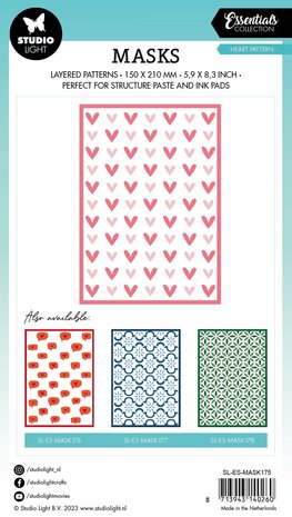 Studio Light Heart Pattern Essentials Mask (SL-ES-MASK175) (OUTLET)