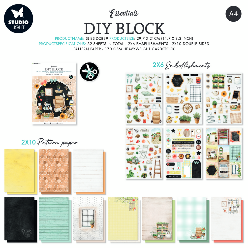 Studio Light Spring Is In The Air DIY Block (SL-ES-DCB39) (OUTLET)