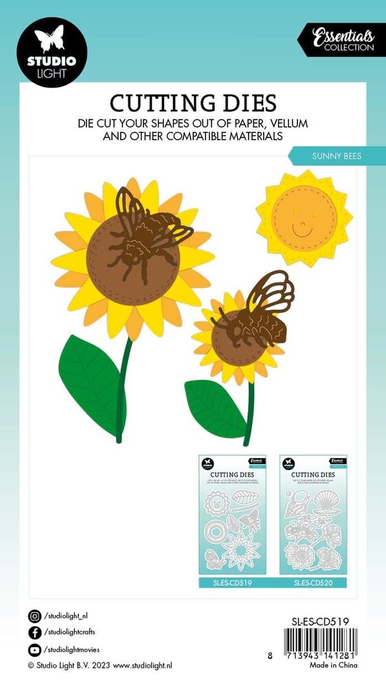 Studio Light Sunny Bees Essentials Cutting Dies (SL-ES-CD519) (OUTLET)
