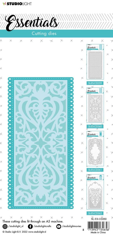 Studio Light Detailed Slimline Essentials Cutting DIes (SL-ES-CD260) (OUTLET)