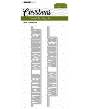 Studio Light Christmas Love Sentiments Essentials Cutting Dies (SL-ES-CD241) (OUTLET)