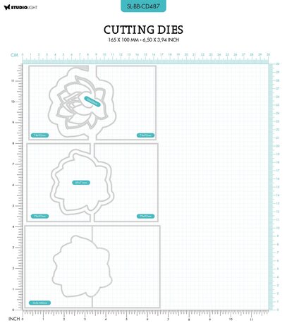 Studio Light Blooming Butterfly Cutting Die Water Lily Stand Up Card (SL-BB-CD487) (OUTLET)