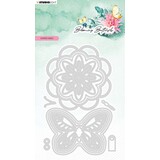 Studio Light Blooming Butterfly Cutting Die Shaker Labels (SL-BB-CD482) (OUTLET)