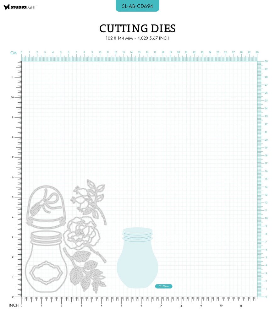 Studio Light Autumn Bouquets Cutting Die Jar Bouquet (SL-AB-CD694) (OUTLET)