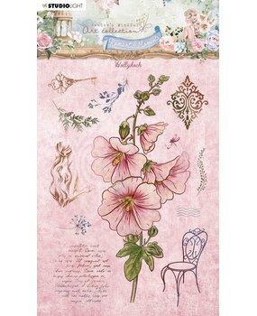 Studio Light Romantic Moments Clear Stamp Hollyhock (JMA-RM-STAMP483) (OUTLET)