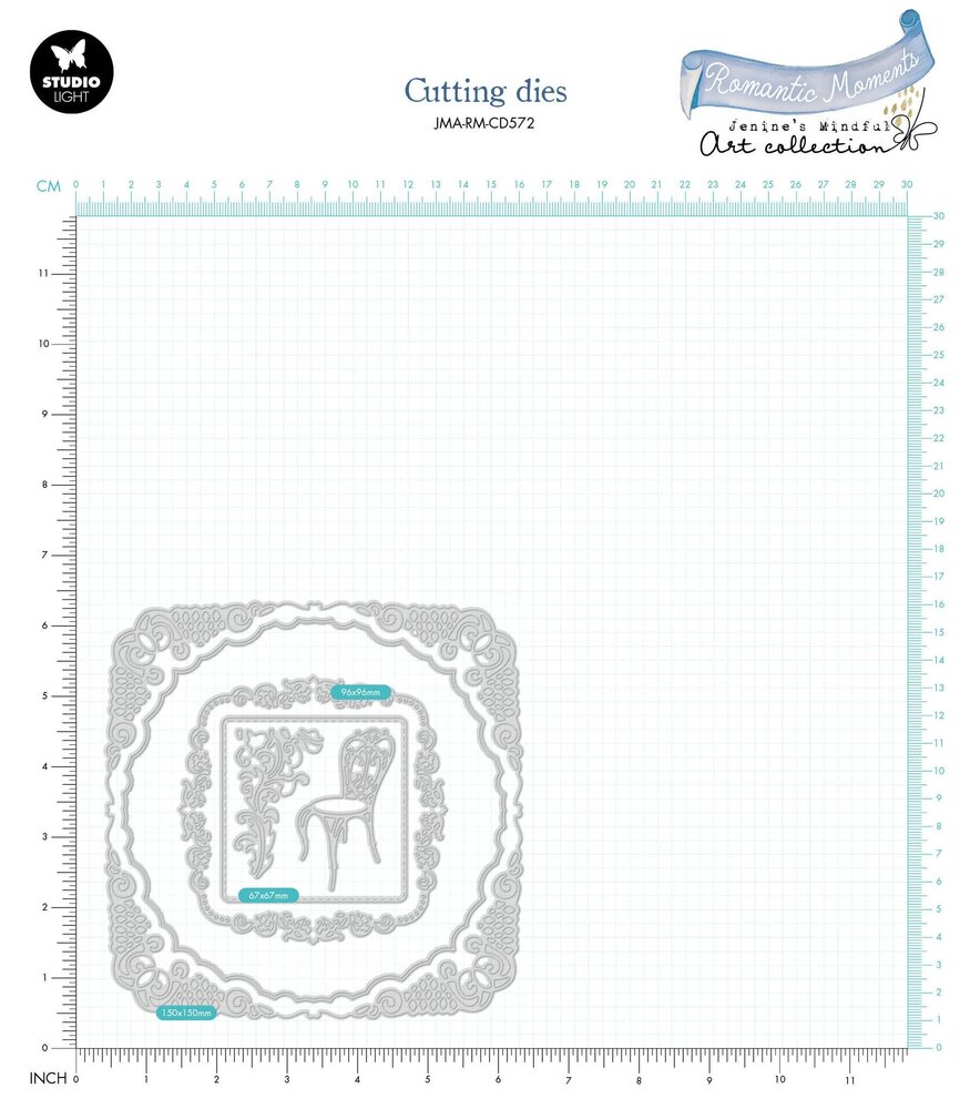 Studio Light Romantic Moments Dies Chair & Frame (JMA-RM-CD572) (OUTLET)