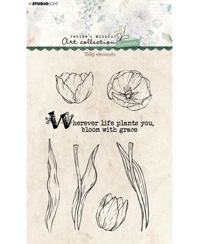 Studio Light Tulip Elements Essentials Clear Stamps (JMA-ES-STAMP338) (OUTLET)
