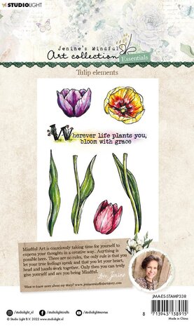 Studio Light Tulip Elements Essentials Clear Stamps (JMA-ES-STAMP338) (OUTLET)