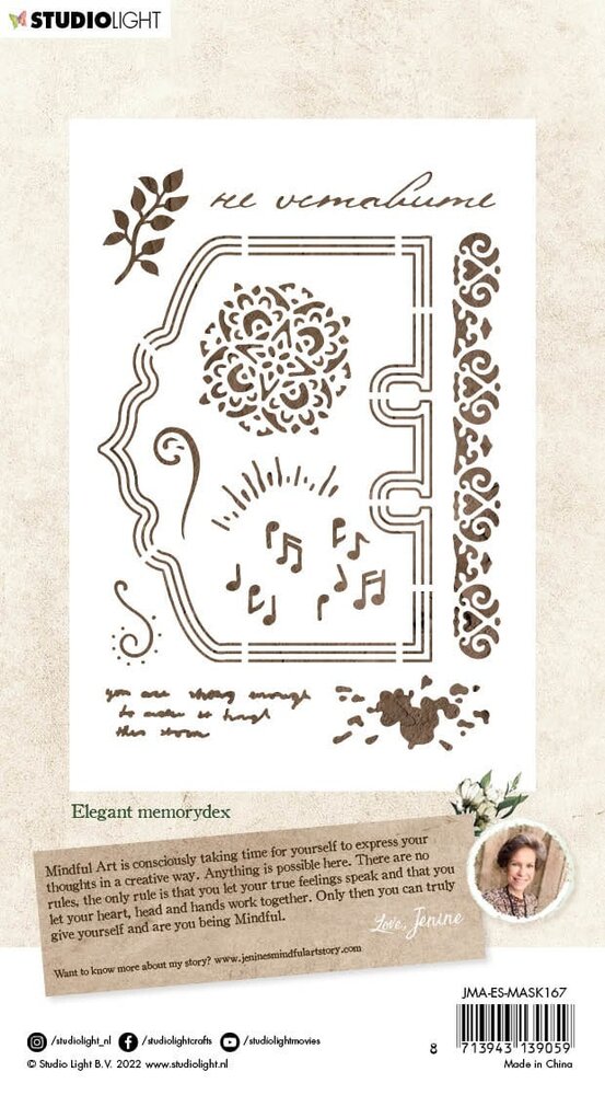 Studio Light Elegant Memorydex Essentials Mask (JMA-ES-MASK167) (OUTLET)