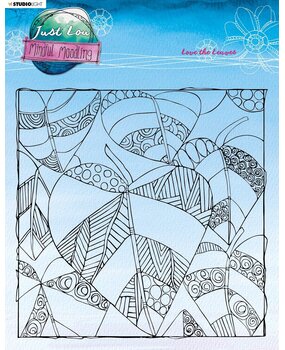 Studio Light Just Low Mindful Moodling Clear Stamps Love the Leaves (JL-MM-STAMP191) (OUTLET)