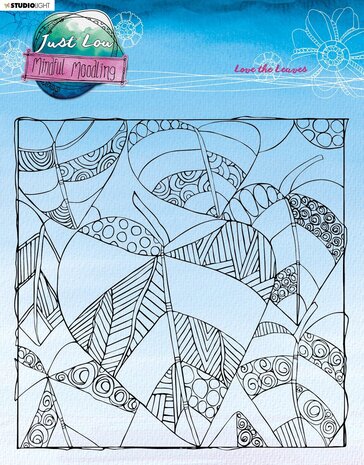 Studio Light Just Low Mindful Moodling Clear Stamps Love the Leaves (JL-MM-STAMP191) (OUTLET)