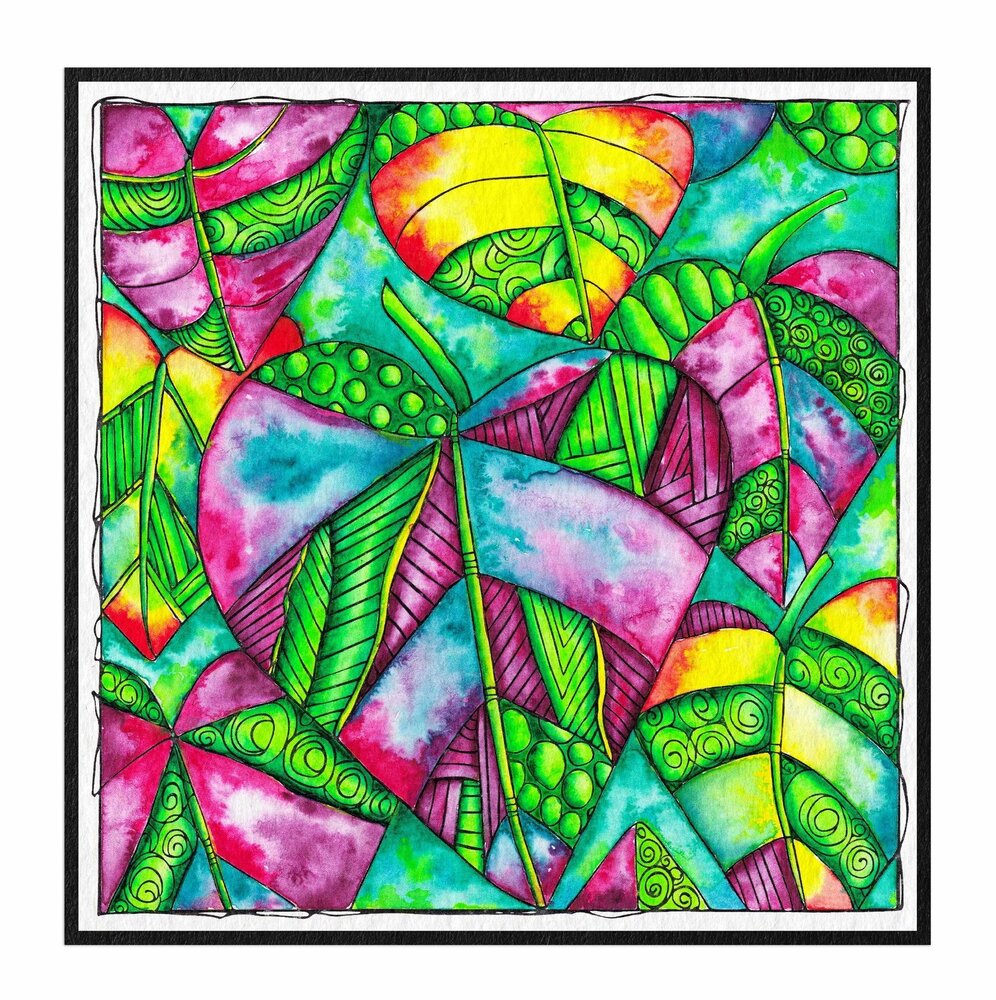 Studio Light Just Low Mindful Moodling Clear Stamps Love the Leaves (JL-MM-STAMP191) (OUTLET)