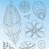 Studio Light Just Low Mindful Moodling Clear Stamps Feather and Flowers (JL-MM-STAMP188) (OUTLET)