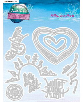 Studio Light Just Low Mindful Moodling Cutting Dies Follow your Heart (JL-MM-CD193) (OUTLET)