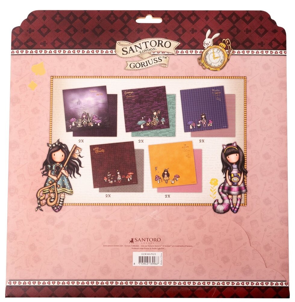 Studio Light Gorjuss Wonderland 12x12 Inch Scrap Paper Set (GOR-WL-PS23) (OUTLET)
