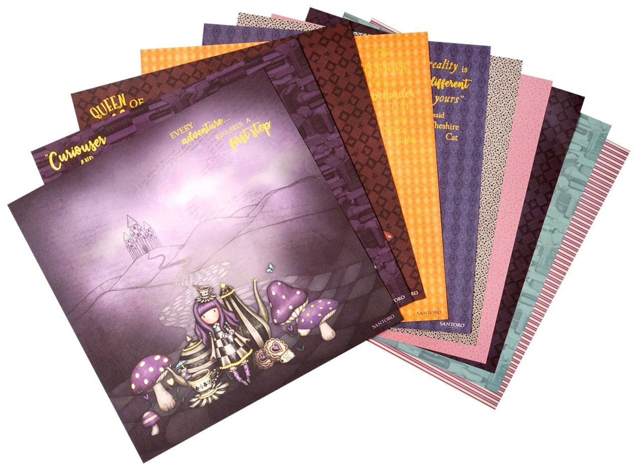 Studio Light Gorjuss Wonderland 12x12 Inch Scrap Paper Set (GOR-WL-PS23) (OUTLET)