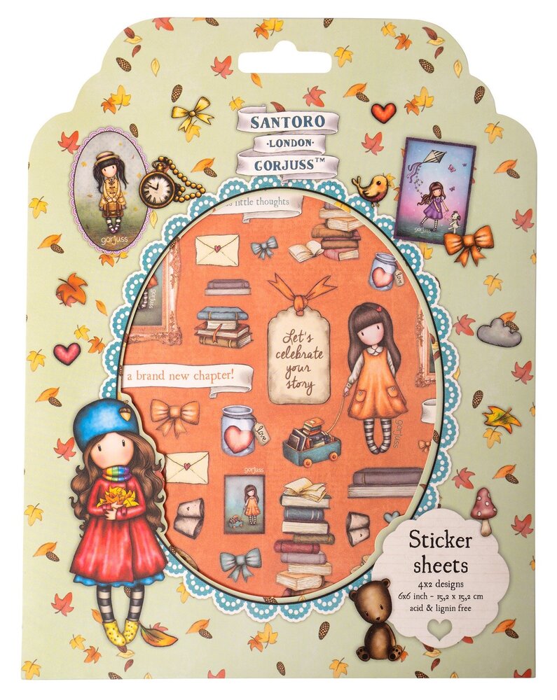 Studio Light Gorjuss Sticker Sheets (GOR-ES-STIC10) (OUTLET)