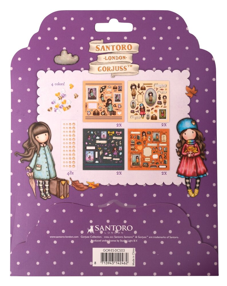 Studio Light Gorjuss Embellishment Set: Paper, Pearls & Sequins (GOR-ES-DCS03) (OUTLET)