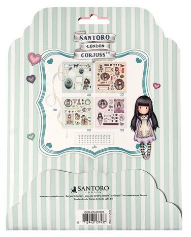 Studio Light Gorjuss Embellishment Set: Paper, Pearls & Ribbon (GOR-ES-DCS01) (OUTLET)