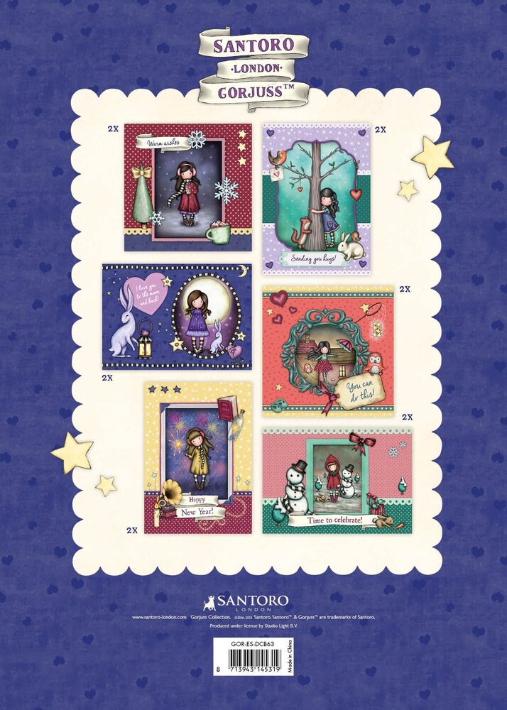 Studio Light Gorjuss Make Your Own Cards Die-Cut Block (GOR-ES-DCB63) (OUTLET)