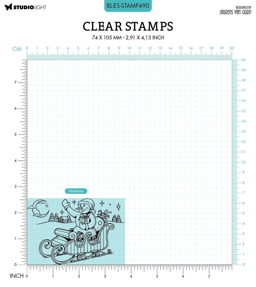 Studio Light Snowman Clear Stamps (BL-ES-STAMP489) (OUTLET)