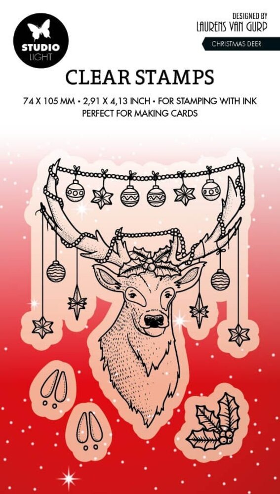 Studio Light Christmas Deer Clear Stamps (BL-ES-STAMP487) (OUTLET)