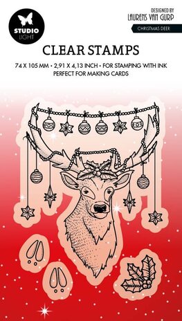 Studio Light Christmas Deer Clear Stamps (BL-ES-STAMP487) (OUTLET)