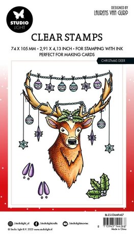 Studio Light Christmas Deer Clear Stamps (BL-ES-STAMP487) (OUTLET)