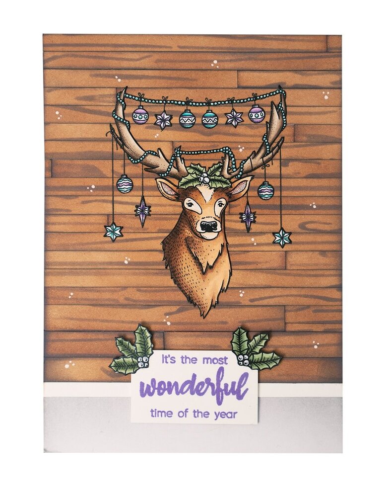Studio Light Christmas Deer Clear Stamps (BL-ES-STAMP487) (OUTLET)