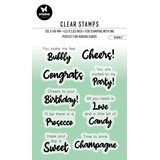 Studio Light Bubbly ENG Essentials Clear Stamps (BL-ES-STAMP356) (OUTLET)