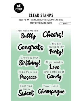Studio Light Bubbly ENG Essentials Clear Stamps (BL-ES-STAMP356) (OUTLET)