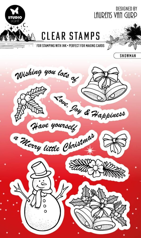 Studio Light Snowman Essentials Clear Stamps (BL-ES-STAMP302) (OUTLET)