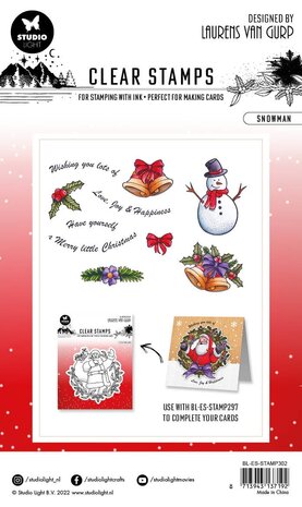 Studio Light Snowman Essentials Clear Stamps (BL-ES-STAMP302) (OUTLET)