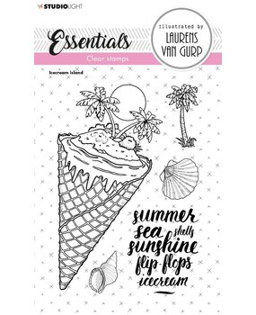 Studio Light Ice Cream Island Essentials Clear Stamps (BL-ES-STAMP259) (OUTLET)