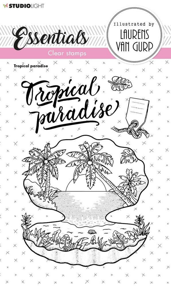 Studio Light Tropical Paradise Essentials Clear Stamps (BL-ES-STAMP257) (OUTLET)